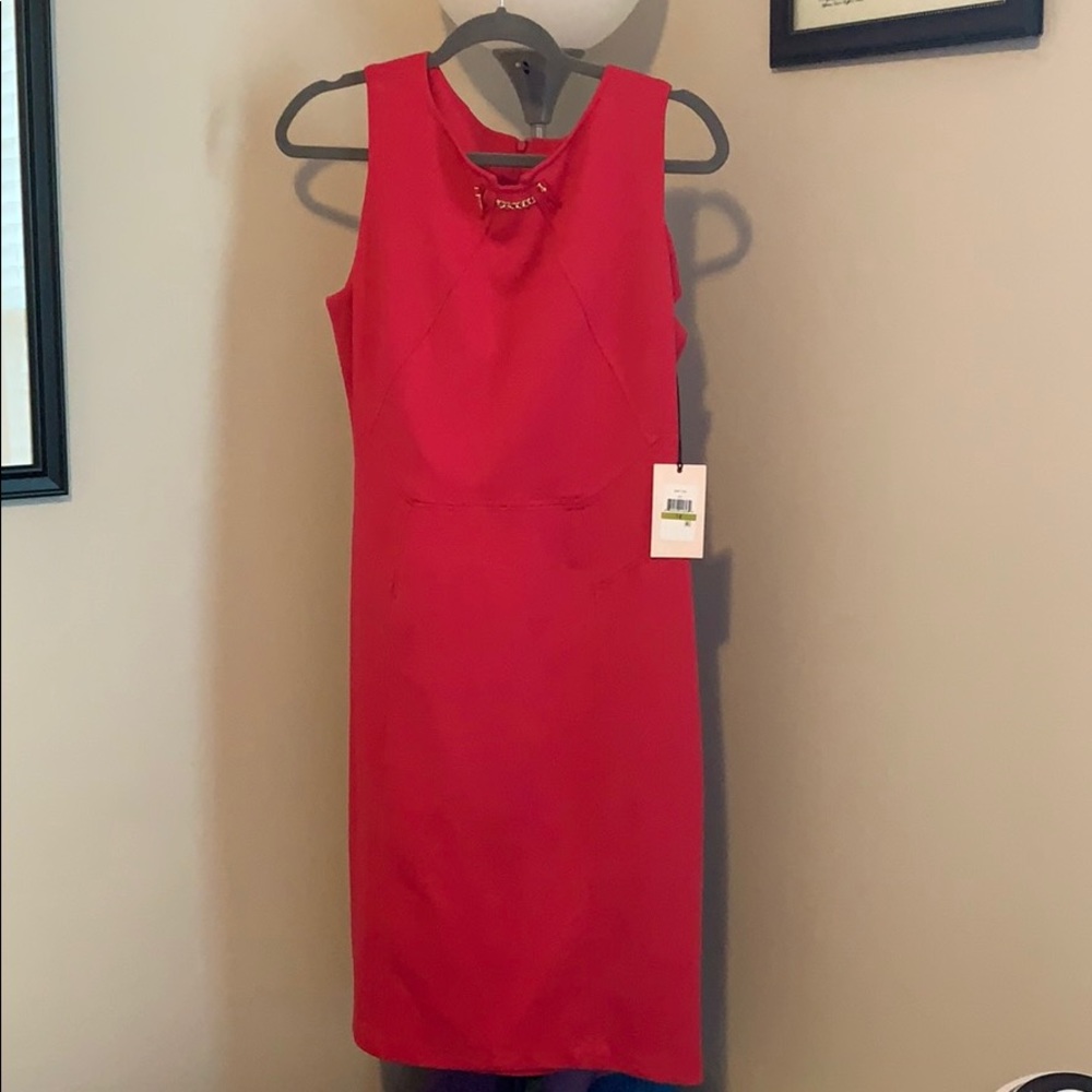 Raspberry Red Invanka Trump dress